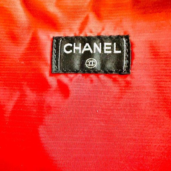 AUTHENTIC CHANEL TRAVEL LINE LIGNE BRIEFCASE WITH POUCH 5934332 MADE IN ITALY - Picture 10 of 16